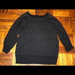 Charter Club - Black and Silver Sweater - Large